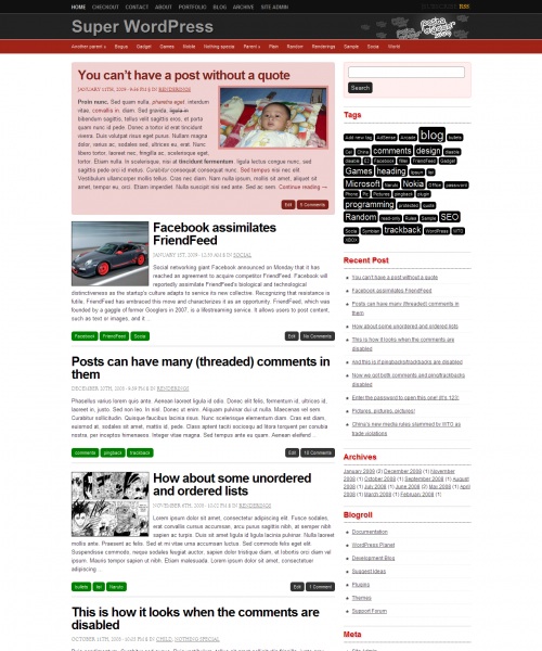 Pesta Blogger WordPress Theme