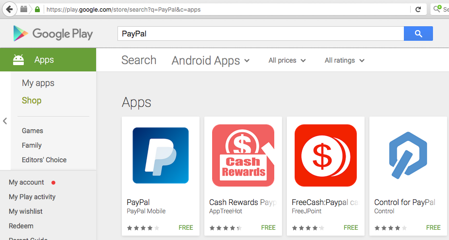 Aplikasi PayPal Android di Google Play Indonesia