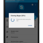 Proses Aplikasi App Cloner di Android