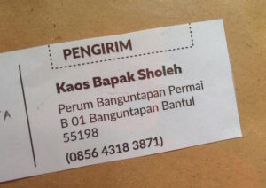 Terima Kasih Kaos Bapak Sholeh