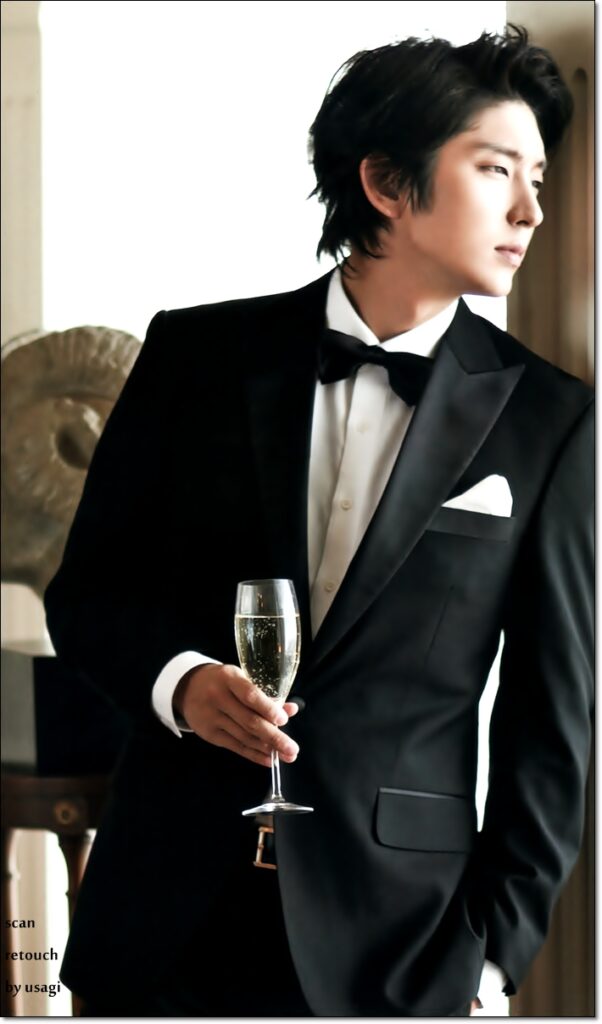 Lee Joon Ki Wearing a Black Suit