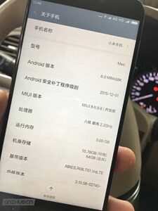 New Xiaomi Smartphone Octa-core SoC RAM 3GB