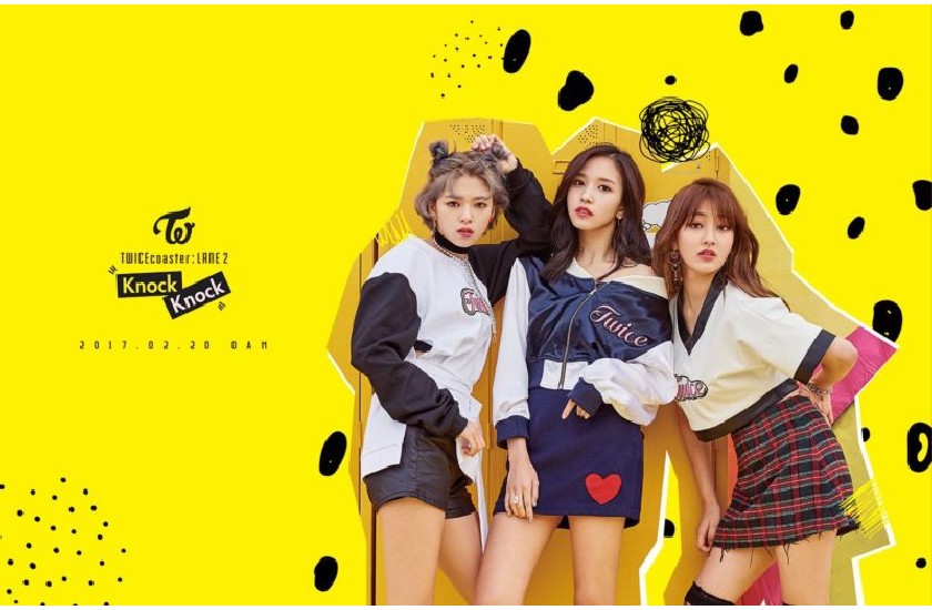 TWICE Knock Knock Poster Jeongyeon, Mina, Jihyo
