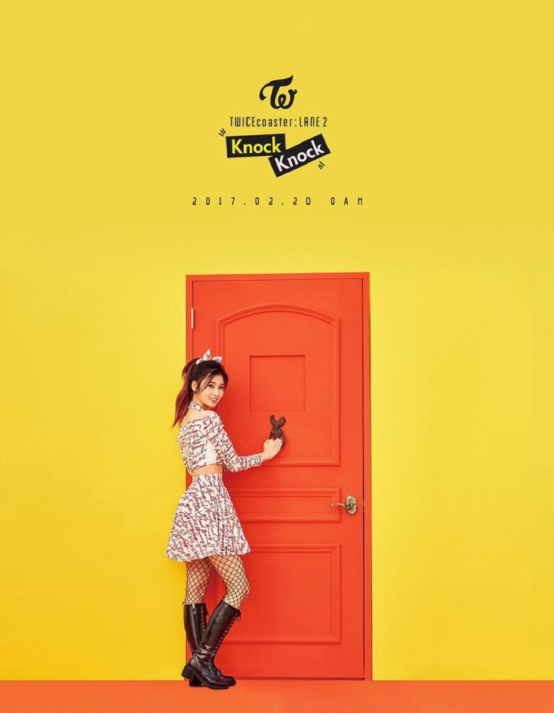 TWICE Knock Knock Poster Sana
