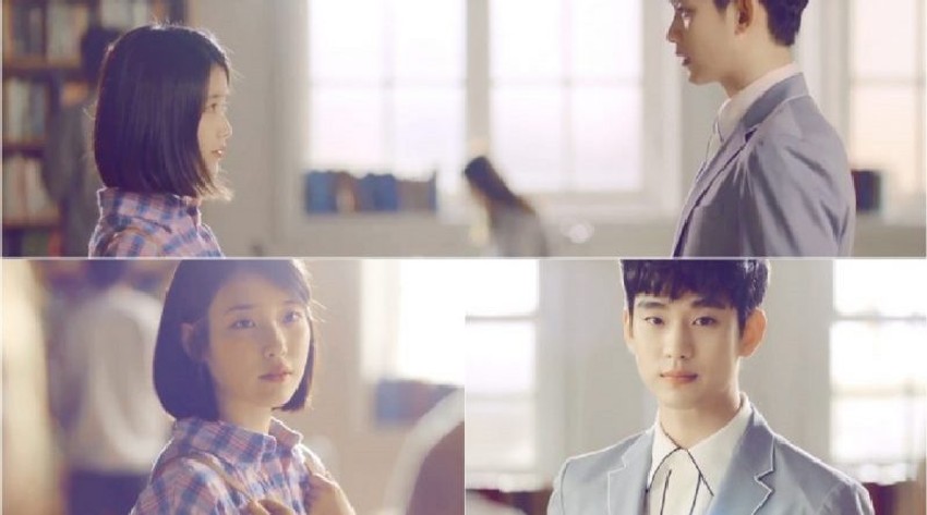 Appearing in Her “Ending Scene” MV, IU Thanked Kim Soo Hyun 3 IU And Kim Soo Hyun In Ending Scene 2