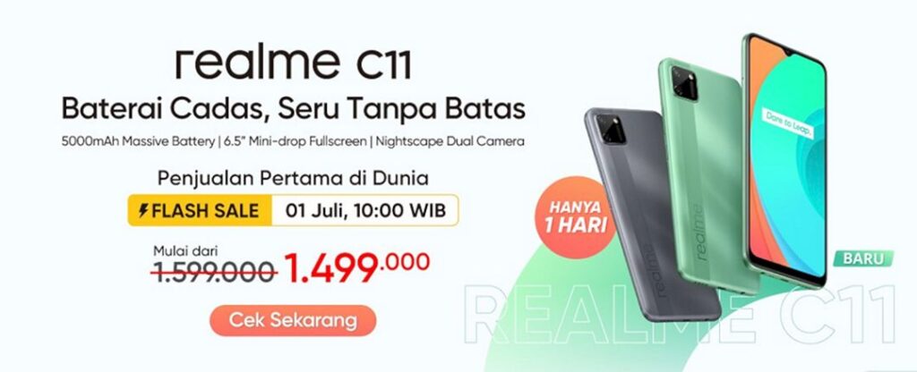 Ini Tanggal Flash Sale Realme C11 Di Indonesia