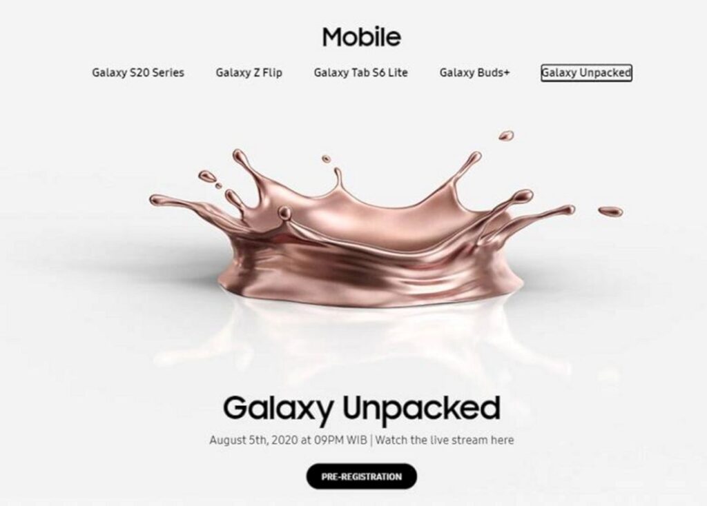 Inilah Jadwal Resmi Peluncuran Samsung Galaxy Note 20