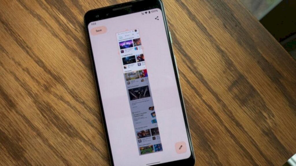 Fitur Tangkapan Layar Panjang Pada Android 12