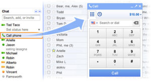 GMail with Call Phones
