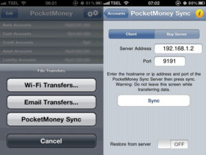 PocketMoney iPhone App Sync