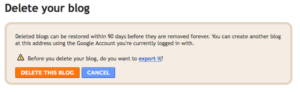 Tutorial Deleted Blogger / Blogspot Blogs
