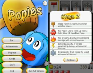 Popies Android Game Sreenshot - 1