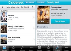 SideReel iPhone Screenshot