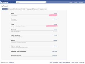Disable the Facebook account temporarily