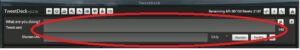 TweetDeck update status