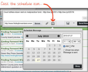 Hootsuite Site - Scheduler