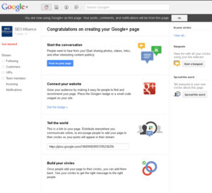 Google Plus Page
