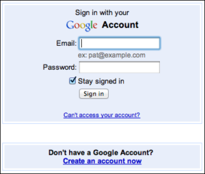 Sign in Google Plus