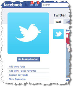 Facebook Twitter App