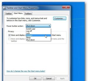 Change to Restart