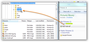 upload images