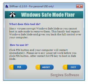 windows safe mode fixer