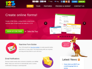 123ContactForm Mainpage