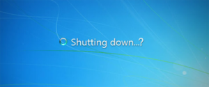 computer shutting down