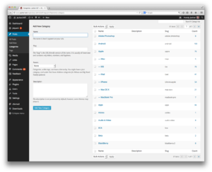 Rampingkan Kategori WordPress