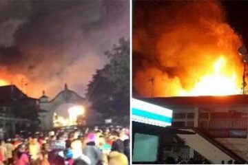 Pasar klewer terbakar, Kota Solo