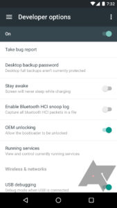 Android N Developer Options