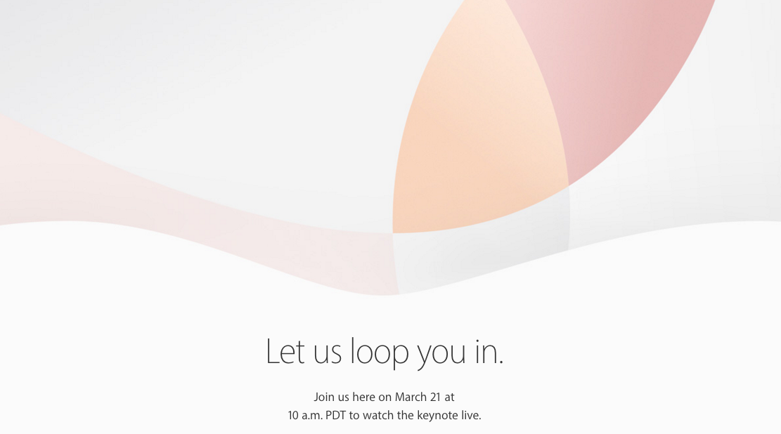 Apple Event March 21 2016