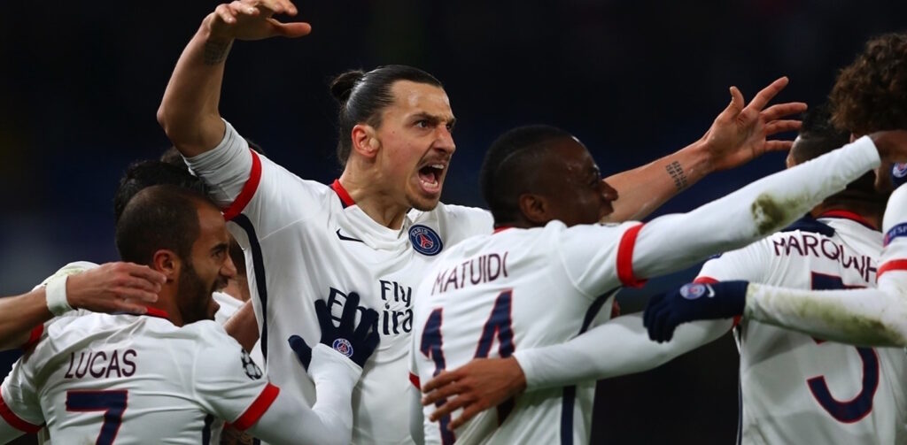 Zlatan Ibrahimovic penampilannya di Standford Bridge 10 Maret 2016