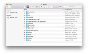 Finder on OS X El Capitan