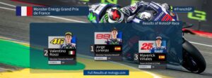 Podium untuk 2 Yamaha dan 1 Suzuki MotoGP Le Mans 2016