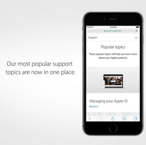 Popular Support di iPhone