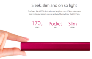 ZenPower Slim 6000mAH Kecil2 Cabe Rawit