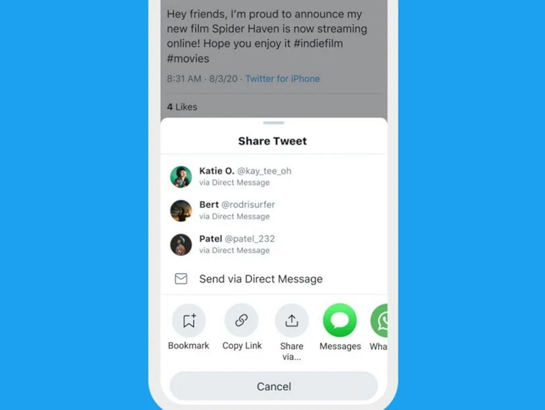 Twitter Rilis Menu Share Terbaru