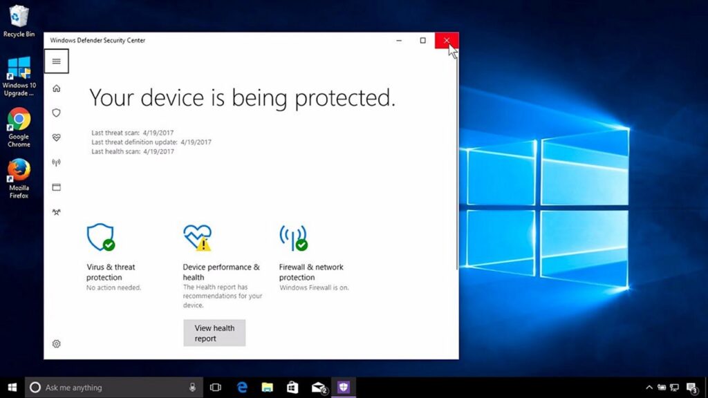 Antivirus Windows 10