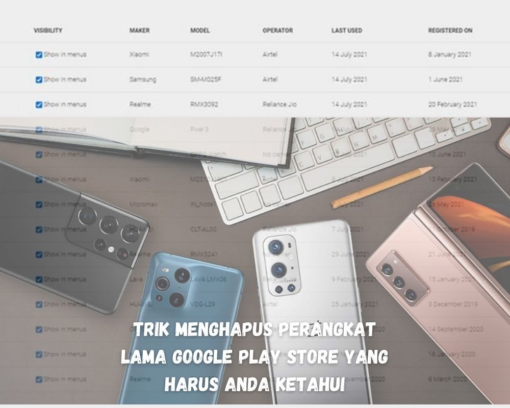 Trik Menghapus SmartPhone Lama Dari Google Play yang Harus Anda Ketahui
